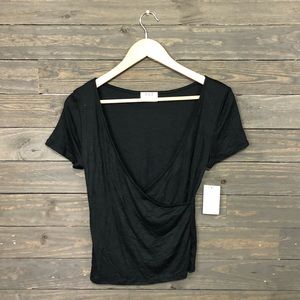 PST by Project Social T Short Sleeve Surplice Top